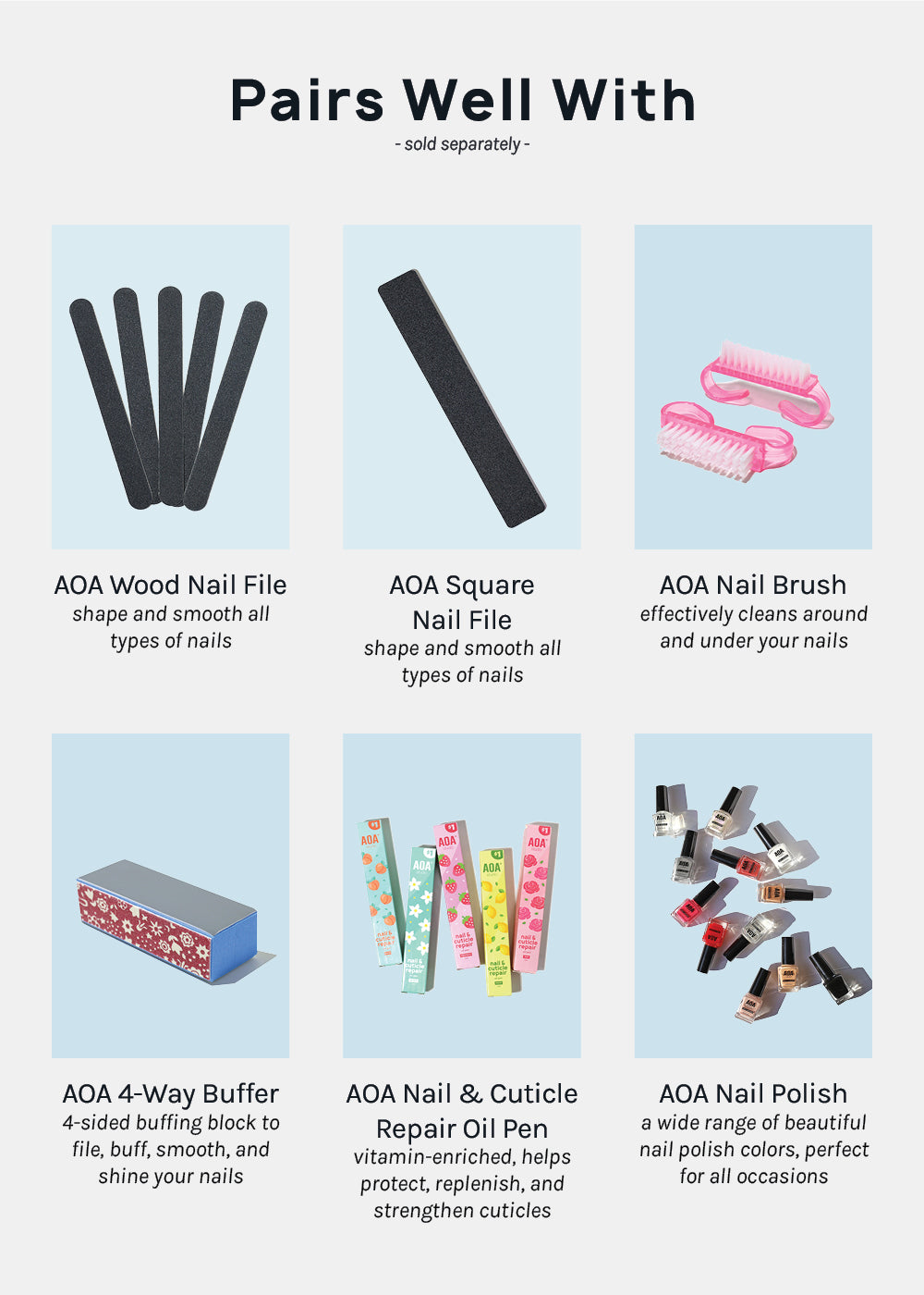 AOA Soak Off Nail Polish Remover Clips (5 pcs)