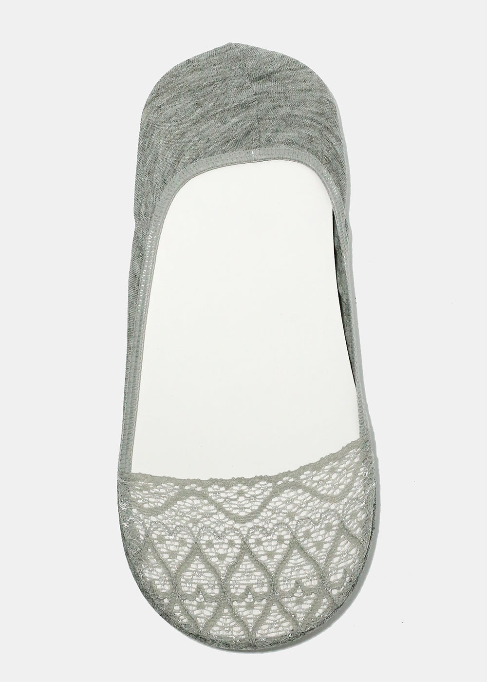 Heart Lace No Show Socks