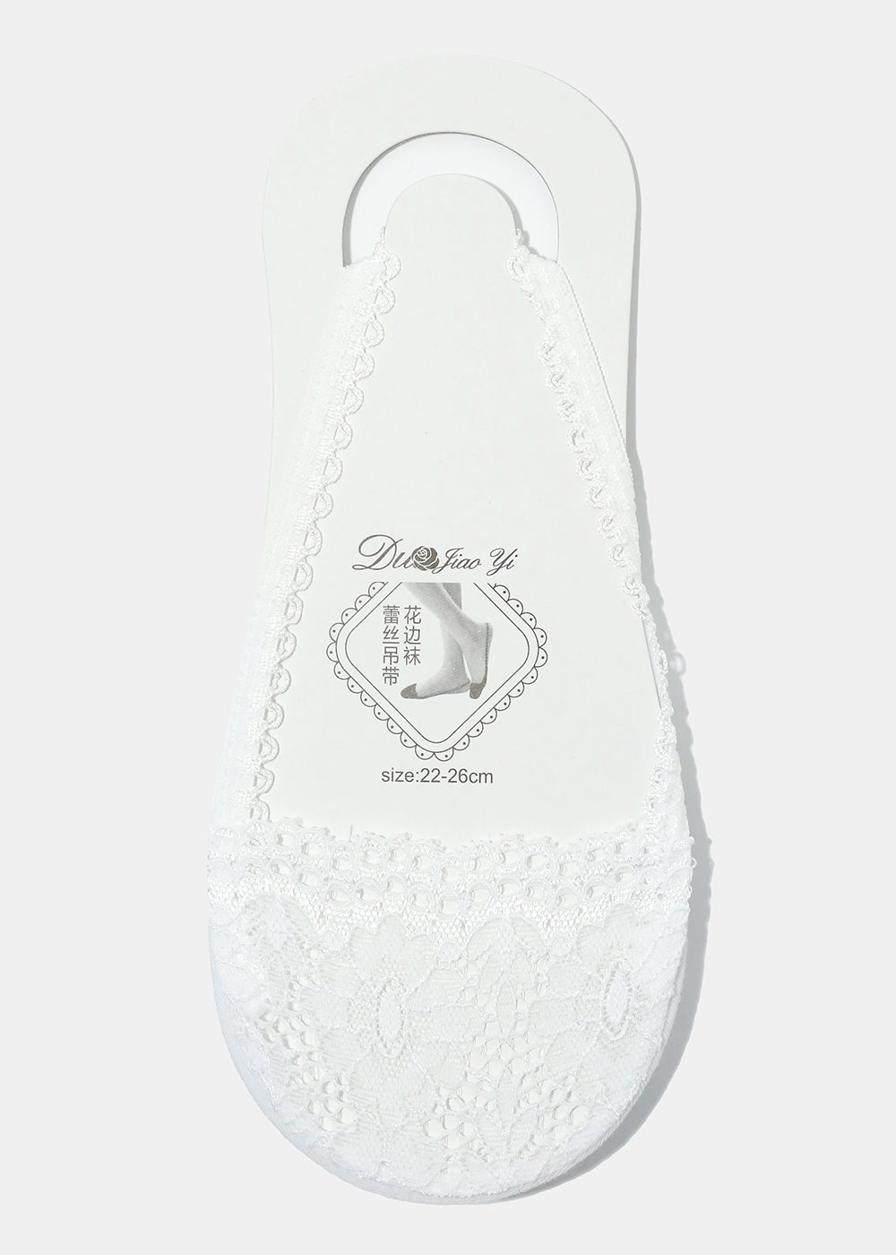 Floral Lace No-Show Socks