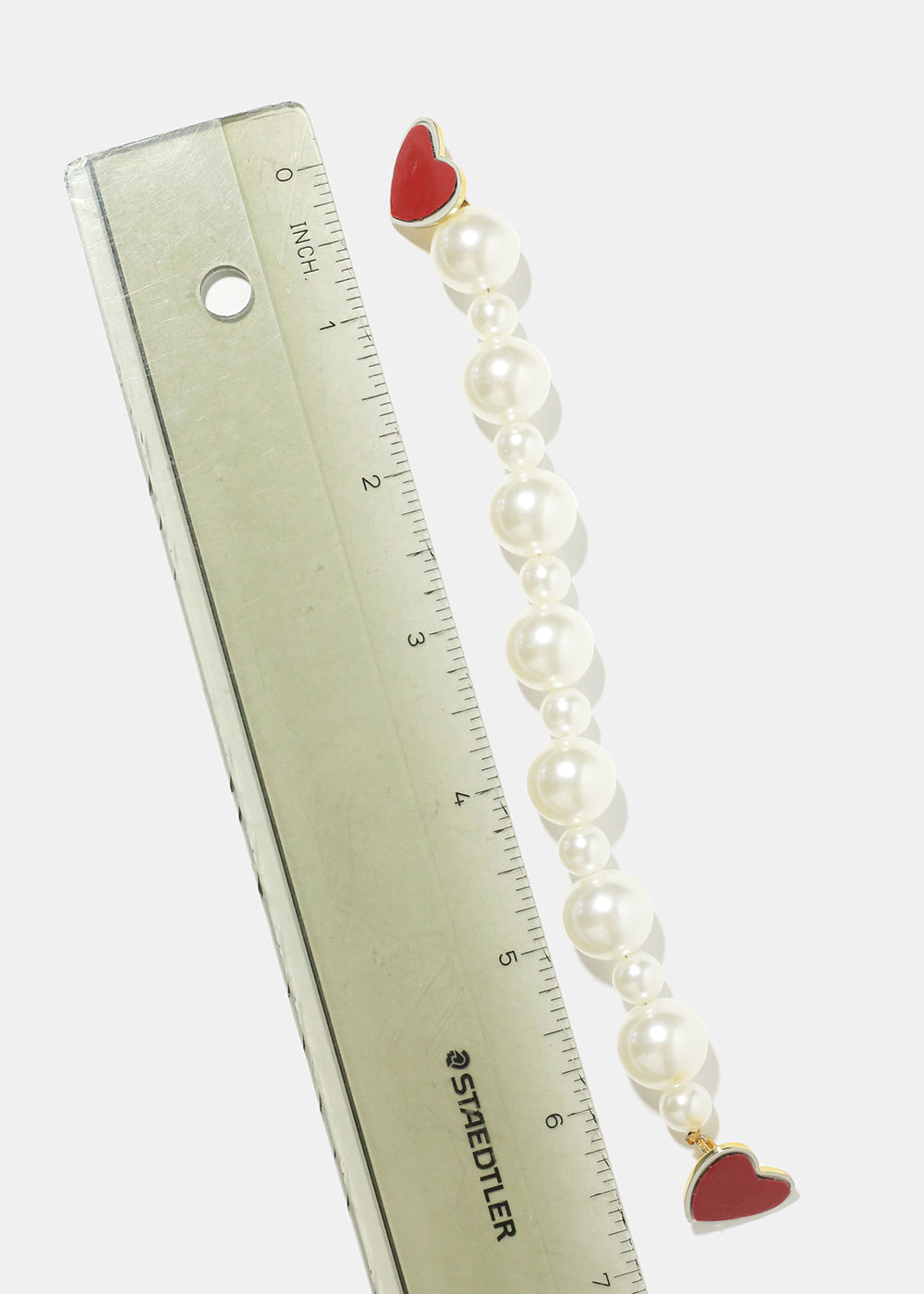 Pearl Heart Phone Strap