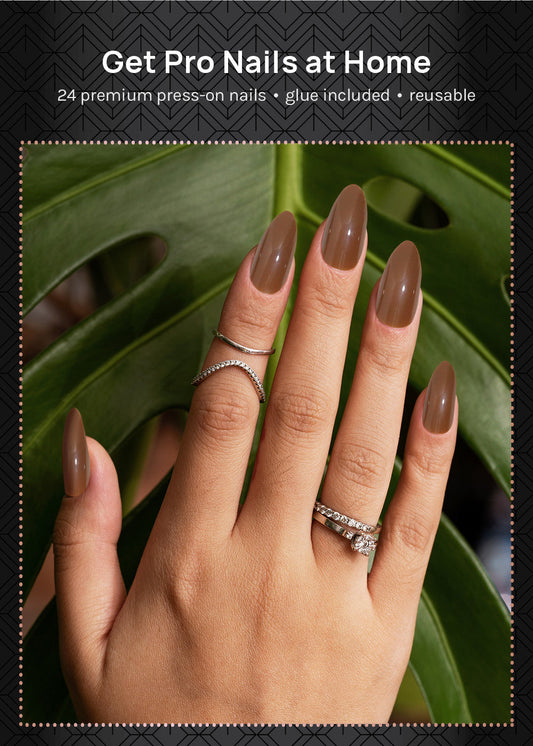 AOA Pro Press-On Nails: Cold Brew