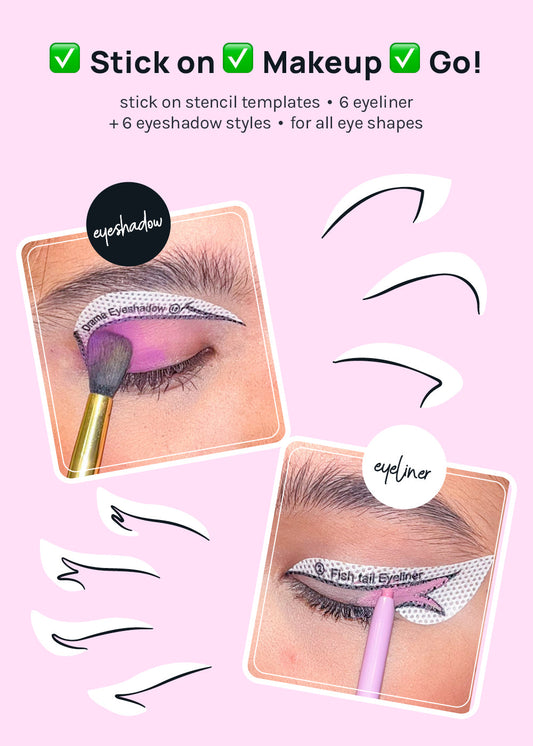 AOA Perfect Eyeliner + Eyeshadow Sticker Templates