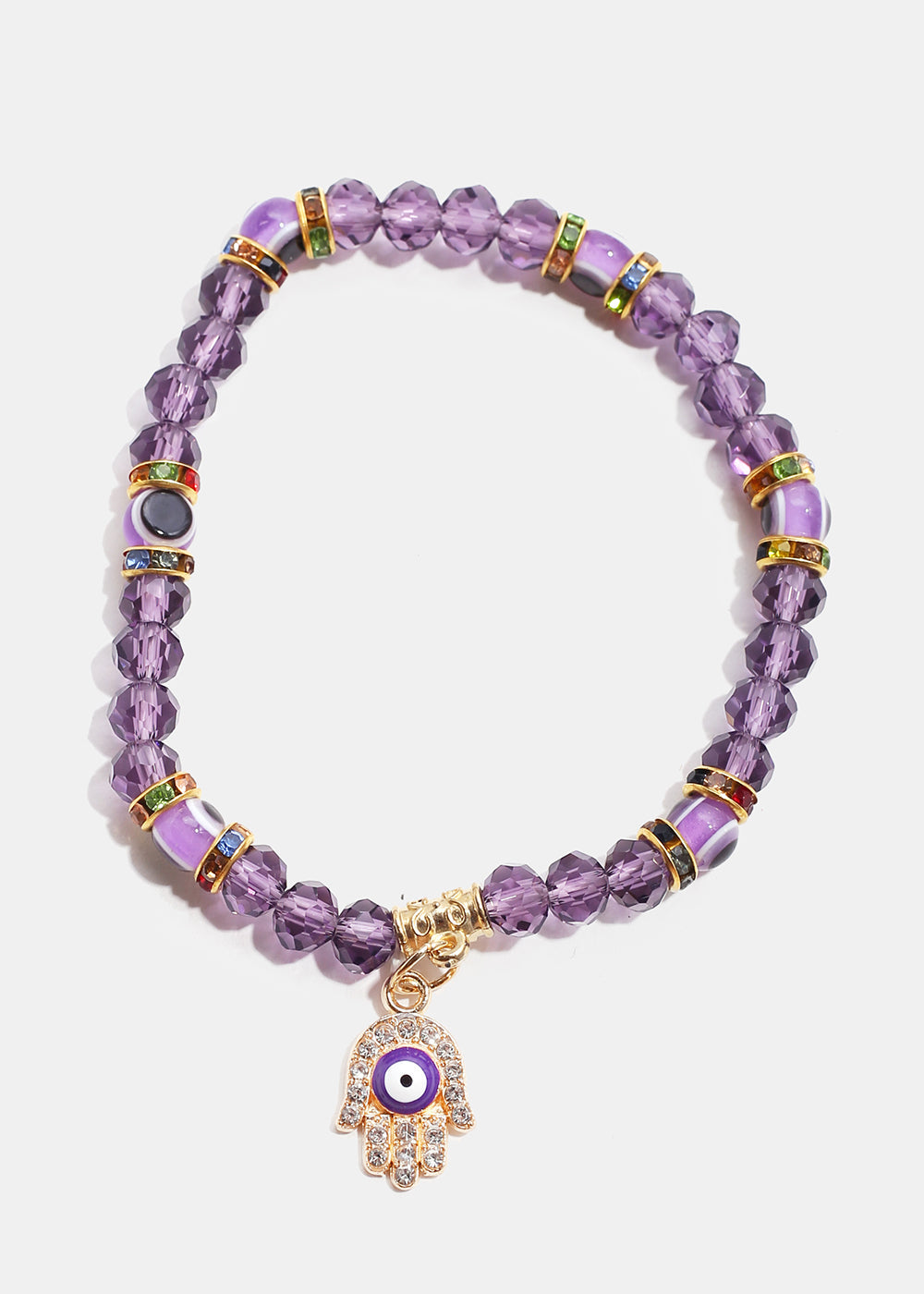 Evil Eye & Hamsa Hand Bead Bracelet