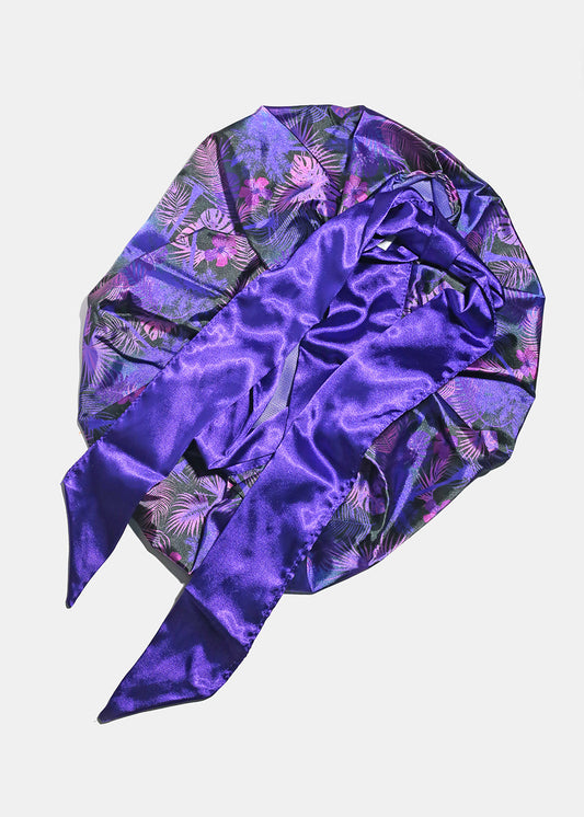 Adjustable Tie Silky Satin Bonnet – Double Layered