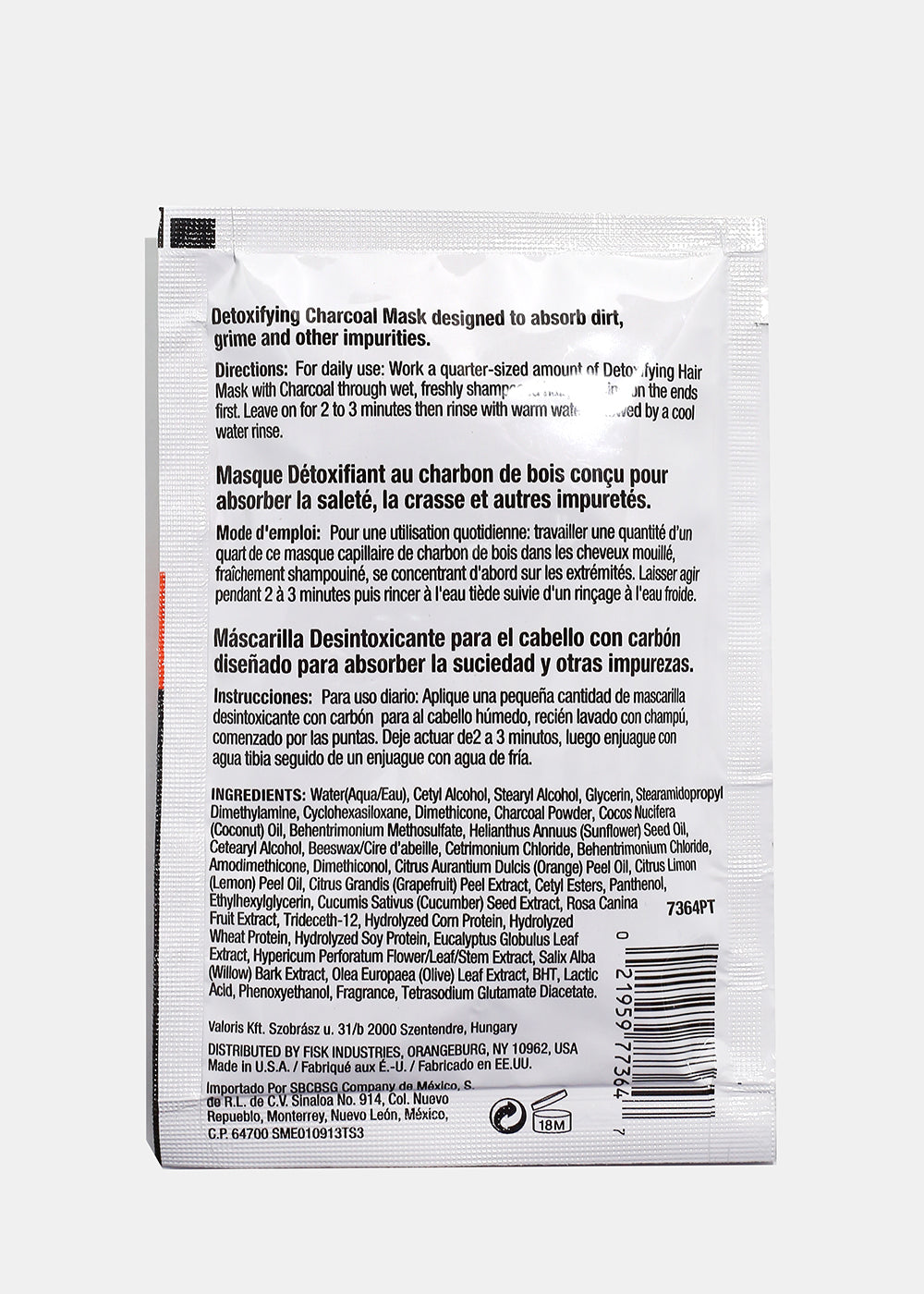 Charcoal Detoxifying Hair Mask