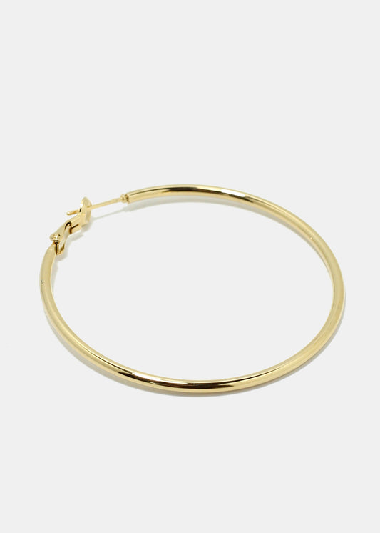50-MM Metal Hoop Earrings