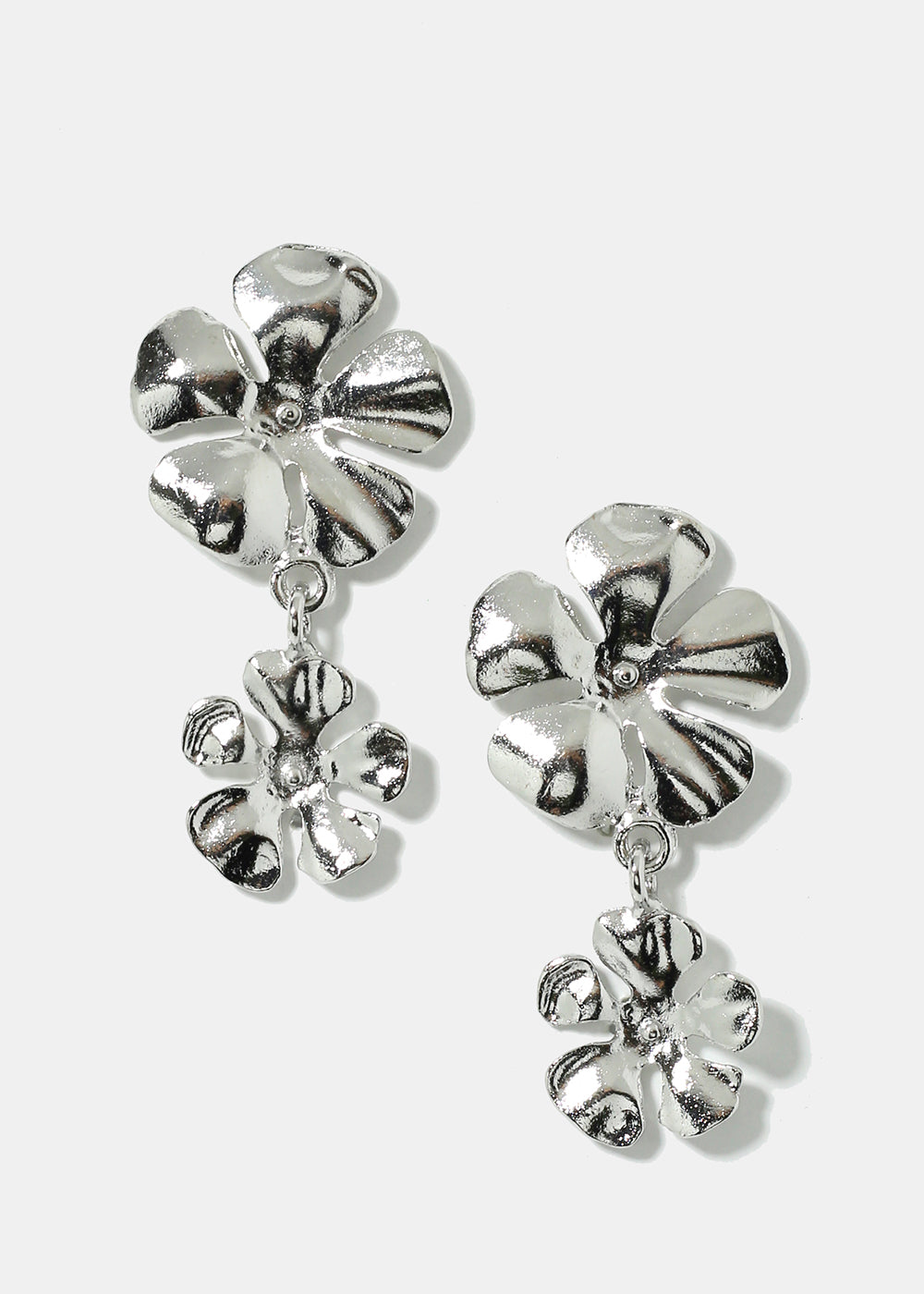 Metal Flower Earrings