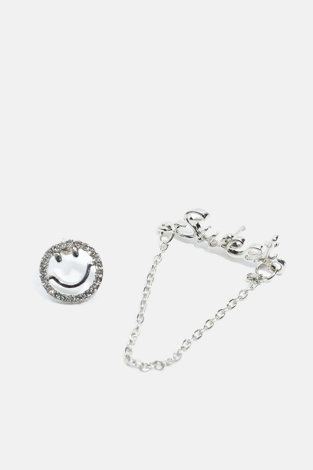 Smiley Face & "SWEET" Stud Earrings