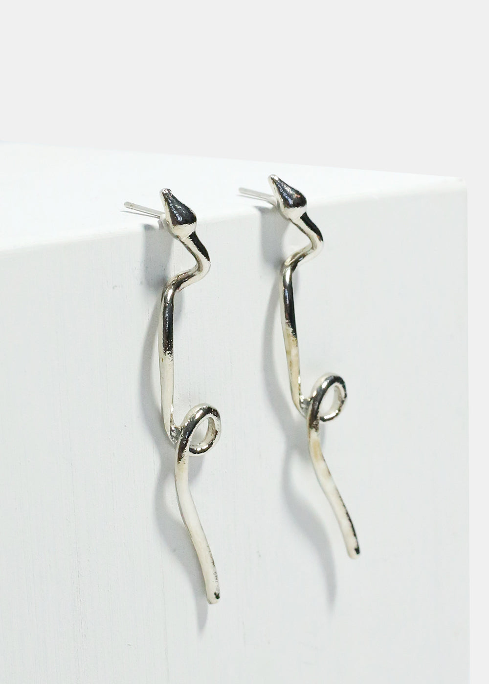 Snake Loop Dangle Earrings