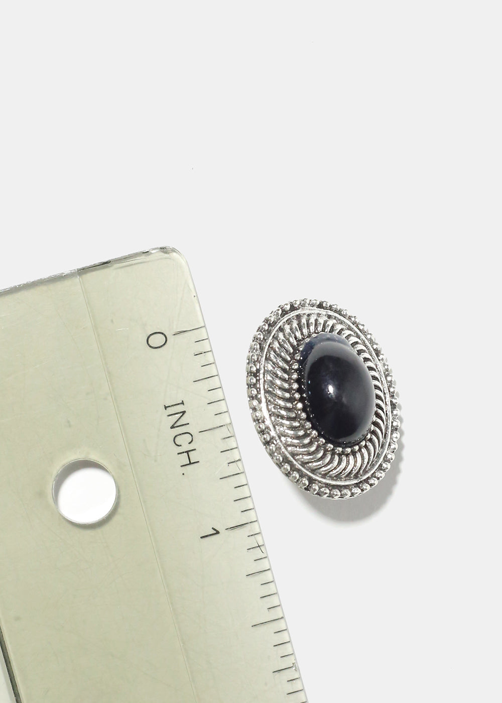 Marble Oval Clip On Earrings