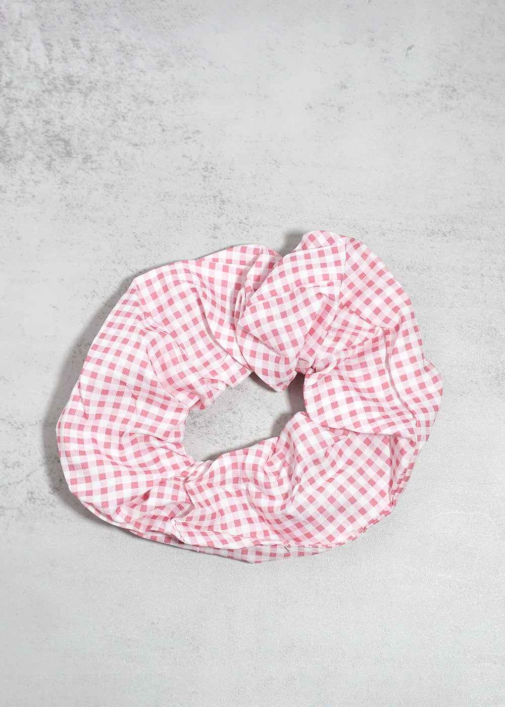 Gingham Large Scrunchie