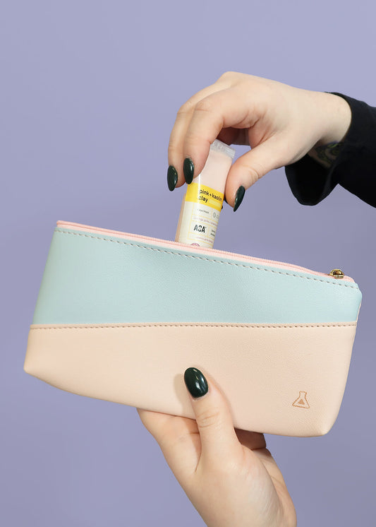 a2o Lab Makeup Pouch - Pink/Blue
