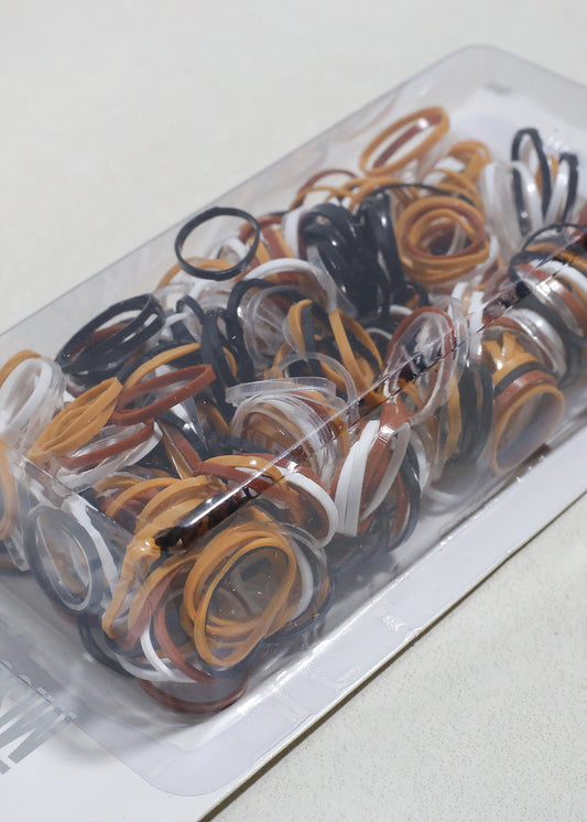 500 PCS Mini Assorted Elastic Rubber Hair Bands