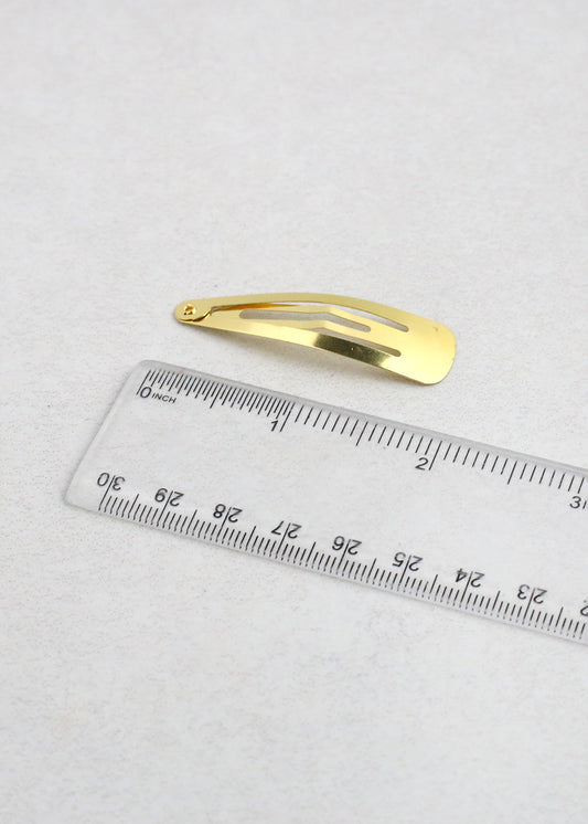 12 PCS Gold Snap Hair Clips