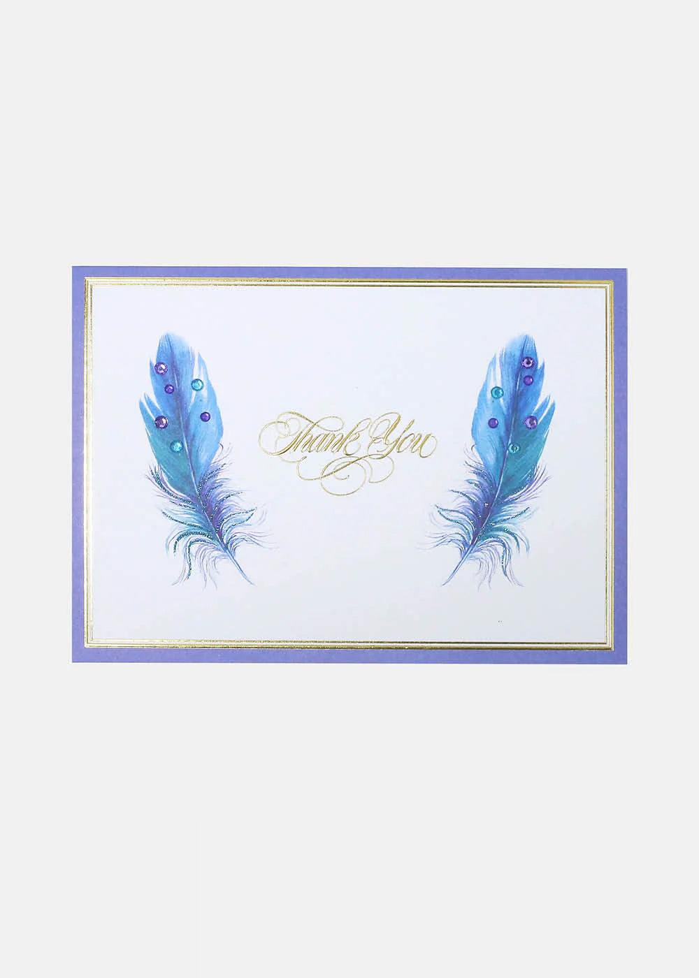 Thank You Feathers Greeting Card