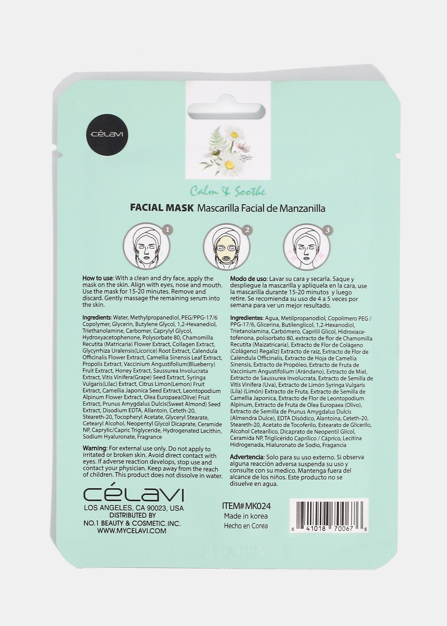 CEV Chamomile Sheet Mask