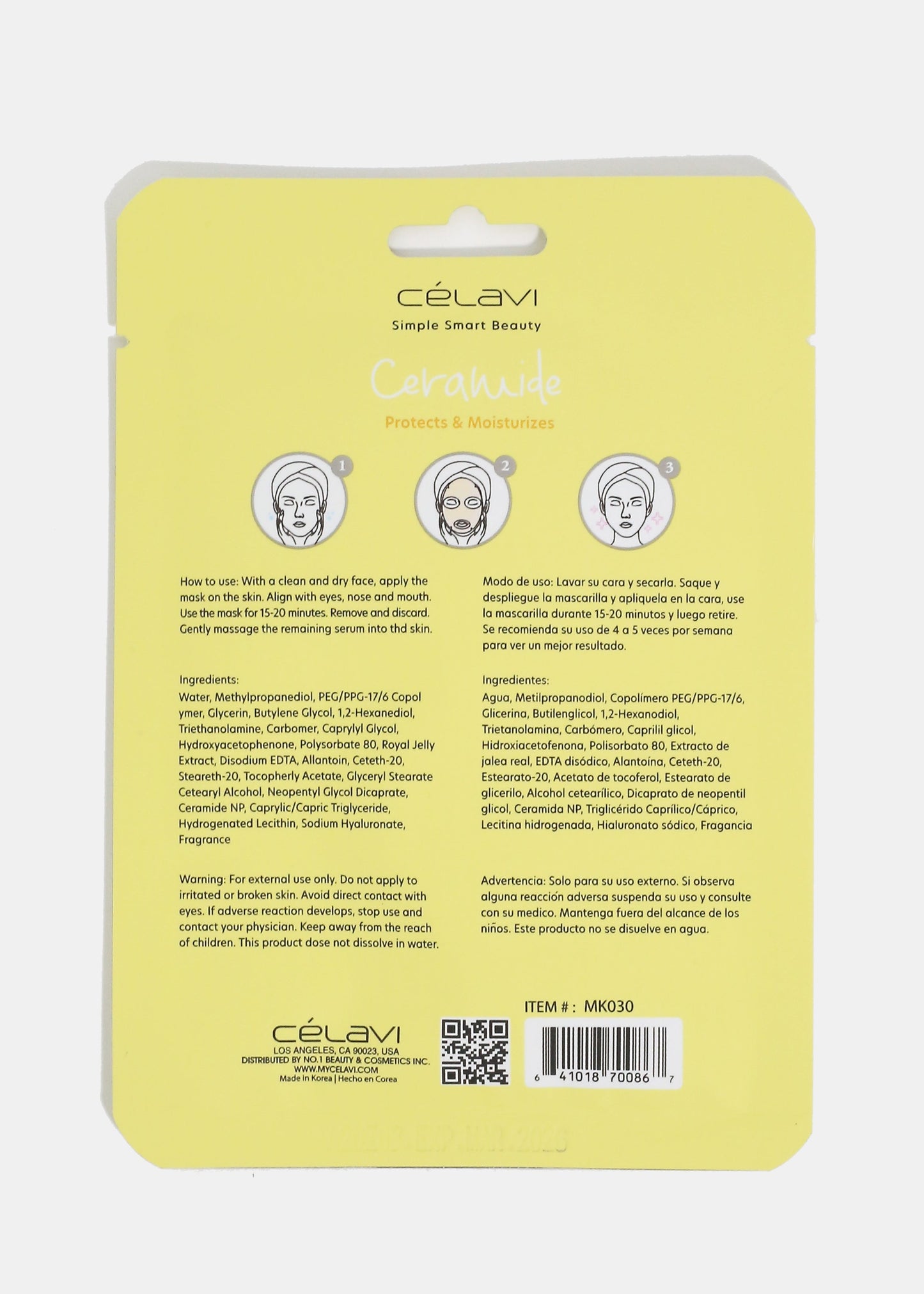 CEV Ceramide Sheet Mask