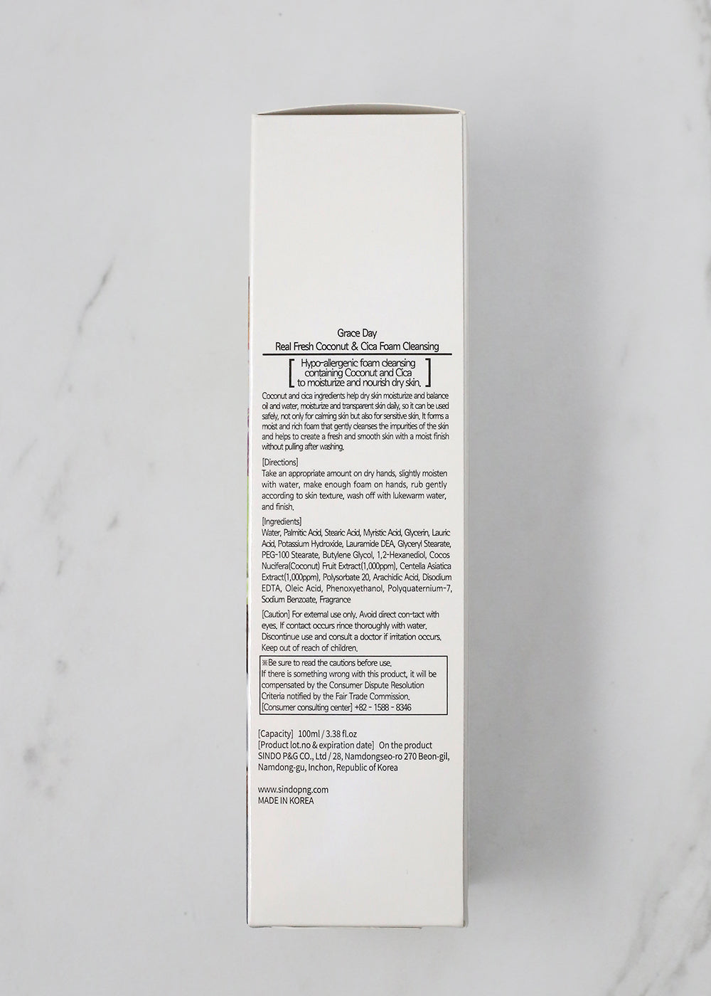 SINDO Graceday Real Fresh Coconut & Cica Foam Cleanser