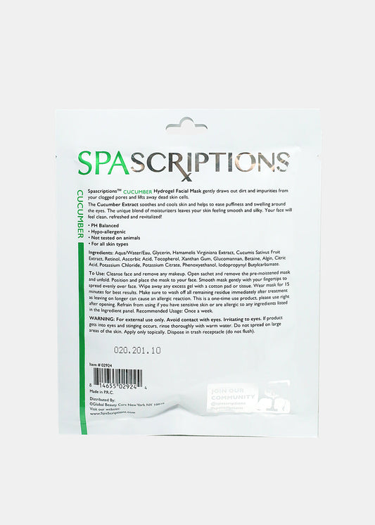 Cucumber Hydrogel Mask