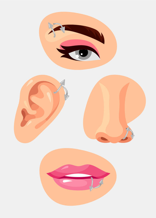Miss A Body Jewelry - Spiked Spiral Hoop Earring