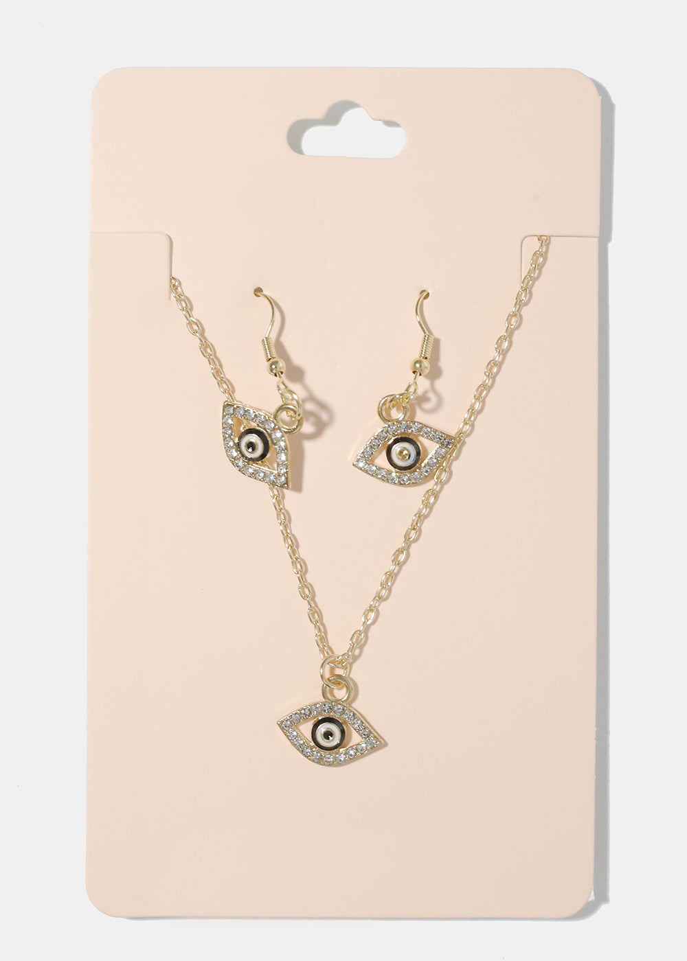 Evil Eye Necklace & Earring Set
