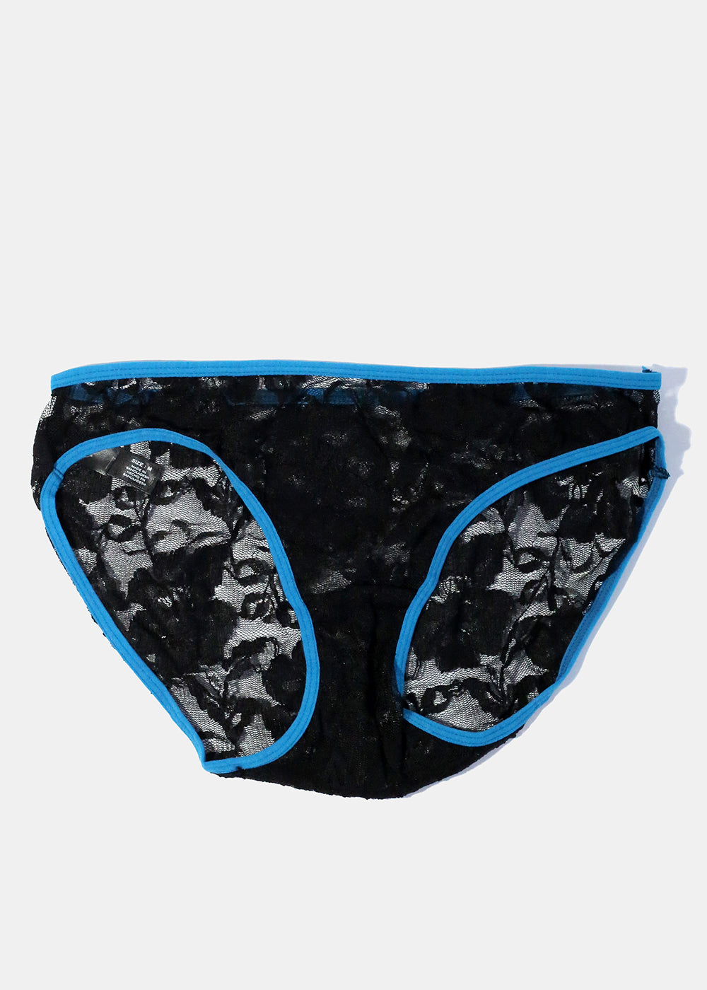 Black Lace with Blue Panty