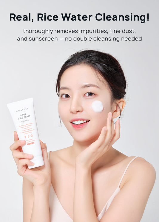 S.NATURE Aqua Rice Foam Cleanser 80ml