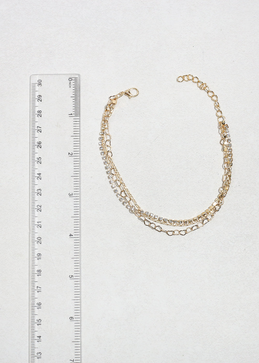 Triple - Layered Chain Anklet