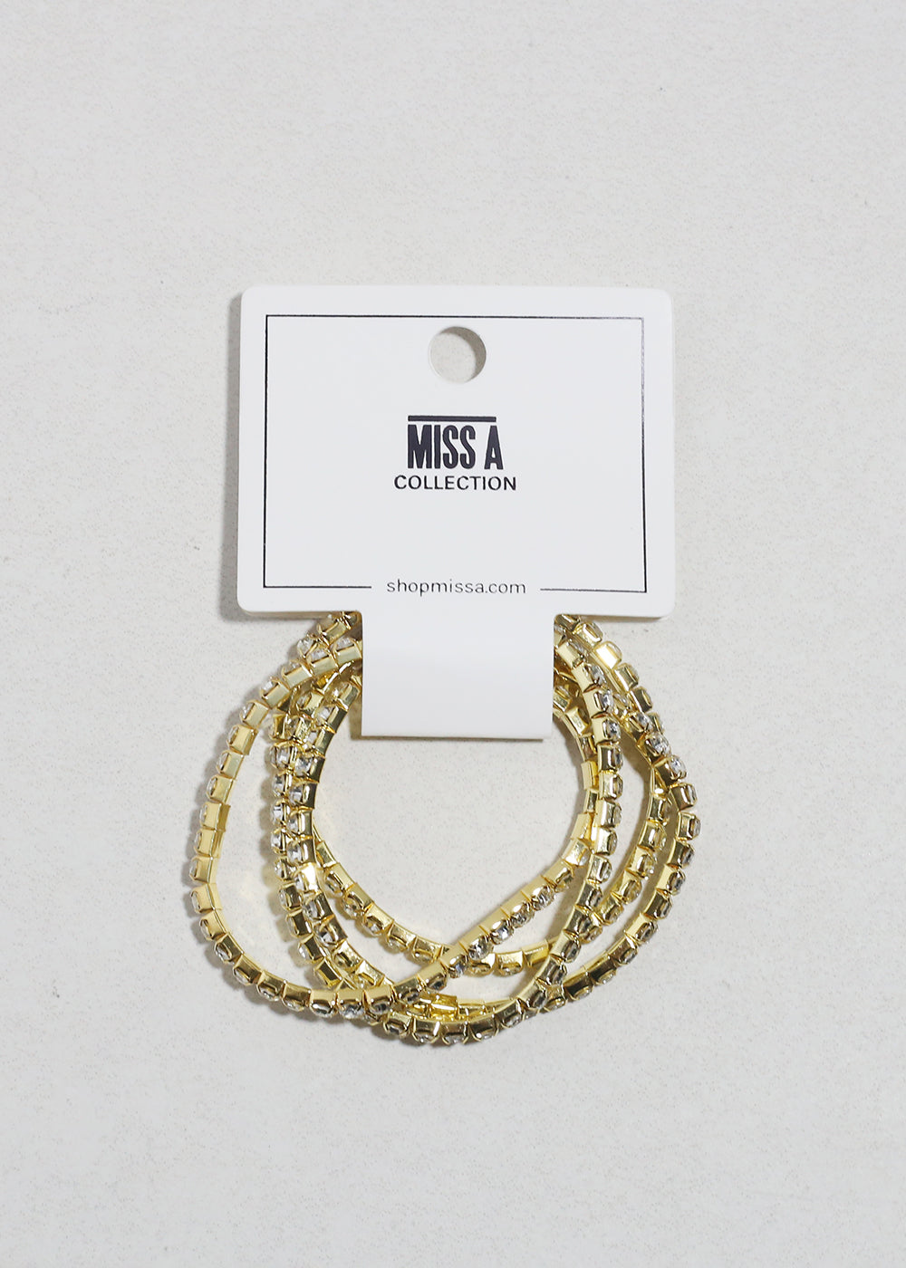 4 PC Rhinestone Bracelet Set