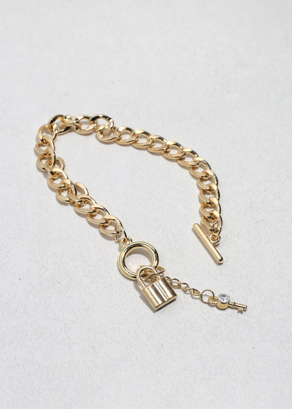 Lock & Link Charm Bracelet
