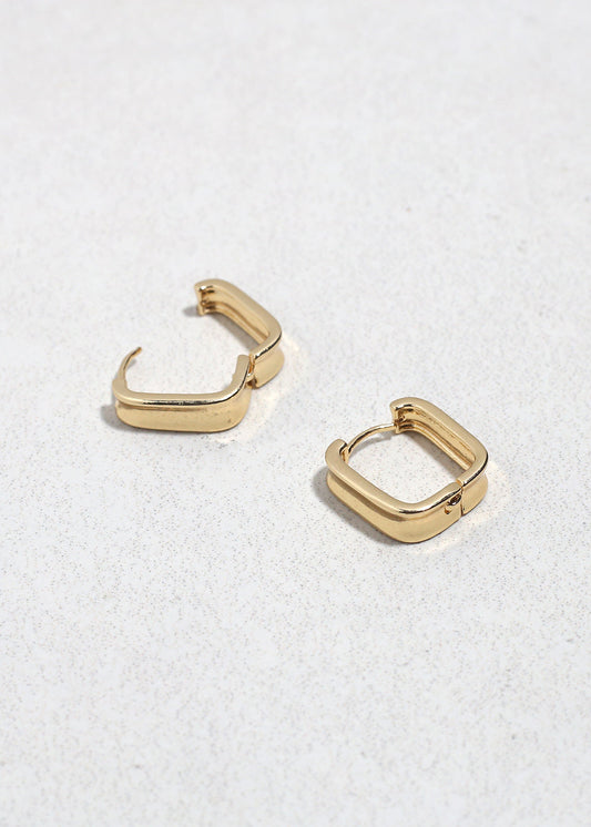 Contour Huggie Earrings
