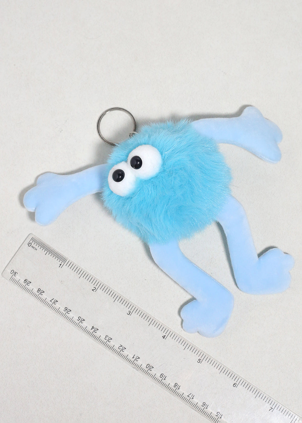 Fluffy Wiggle Monster Plush Bag Charm