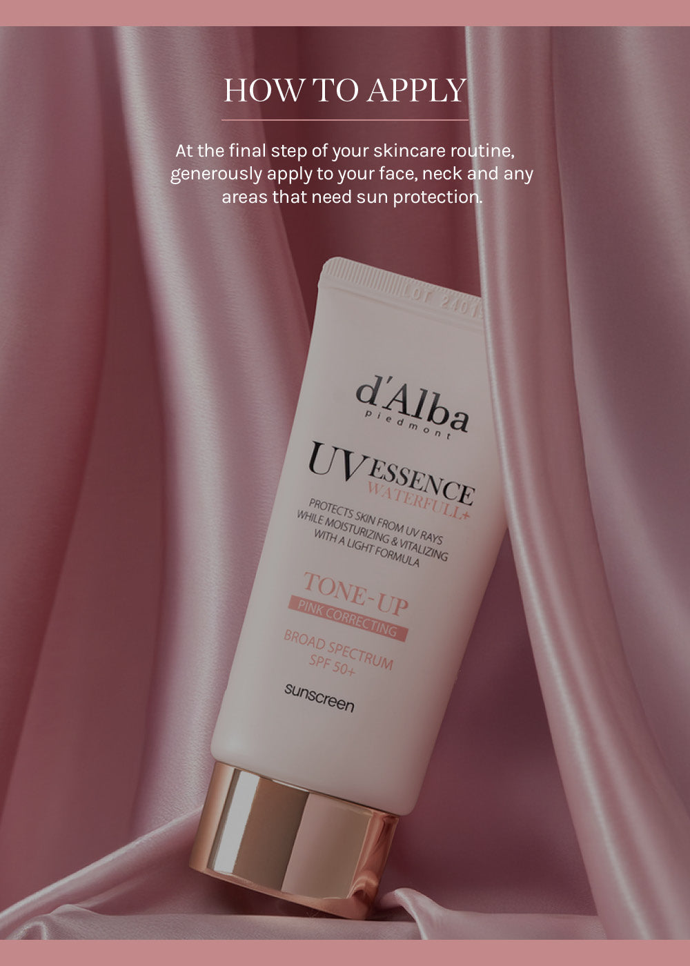 d’Alba Waterfull Tone-Up Sun Cream 50ml