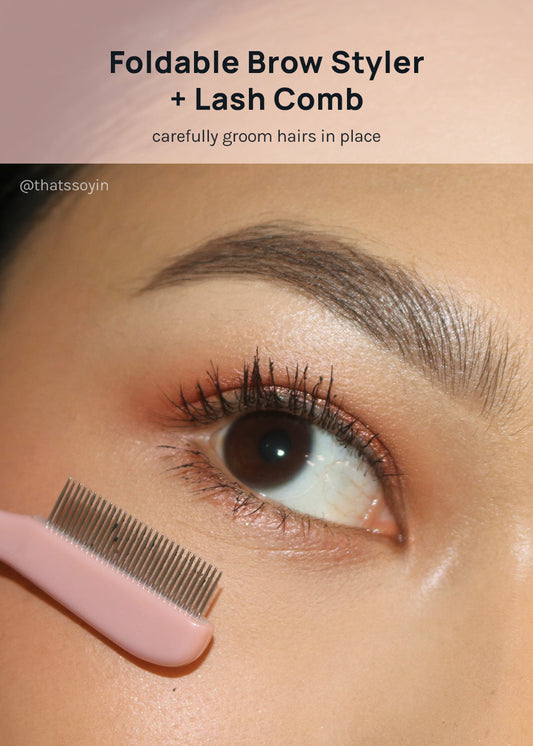 AOA Foldable Eyelash + Brow Comb