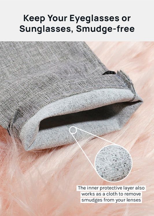 Miss A Linen Eyewear Pouch