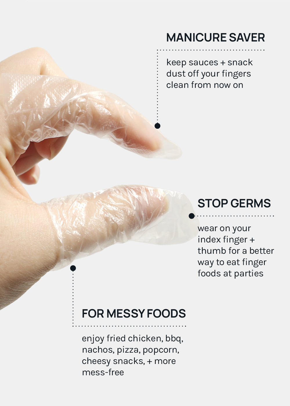 Official Key Items Messy Food Finger Covers