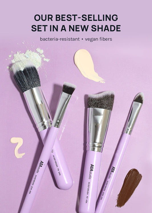 AOA UltraViolet Contour Brush Set + Brush Roll