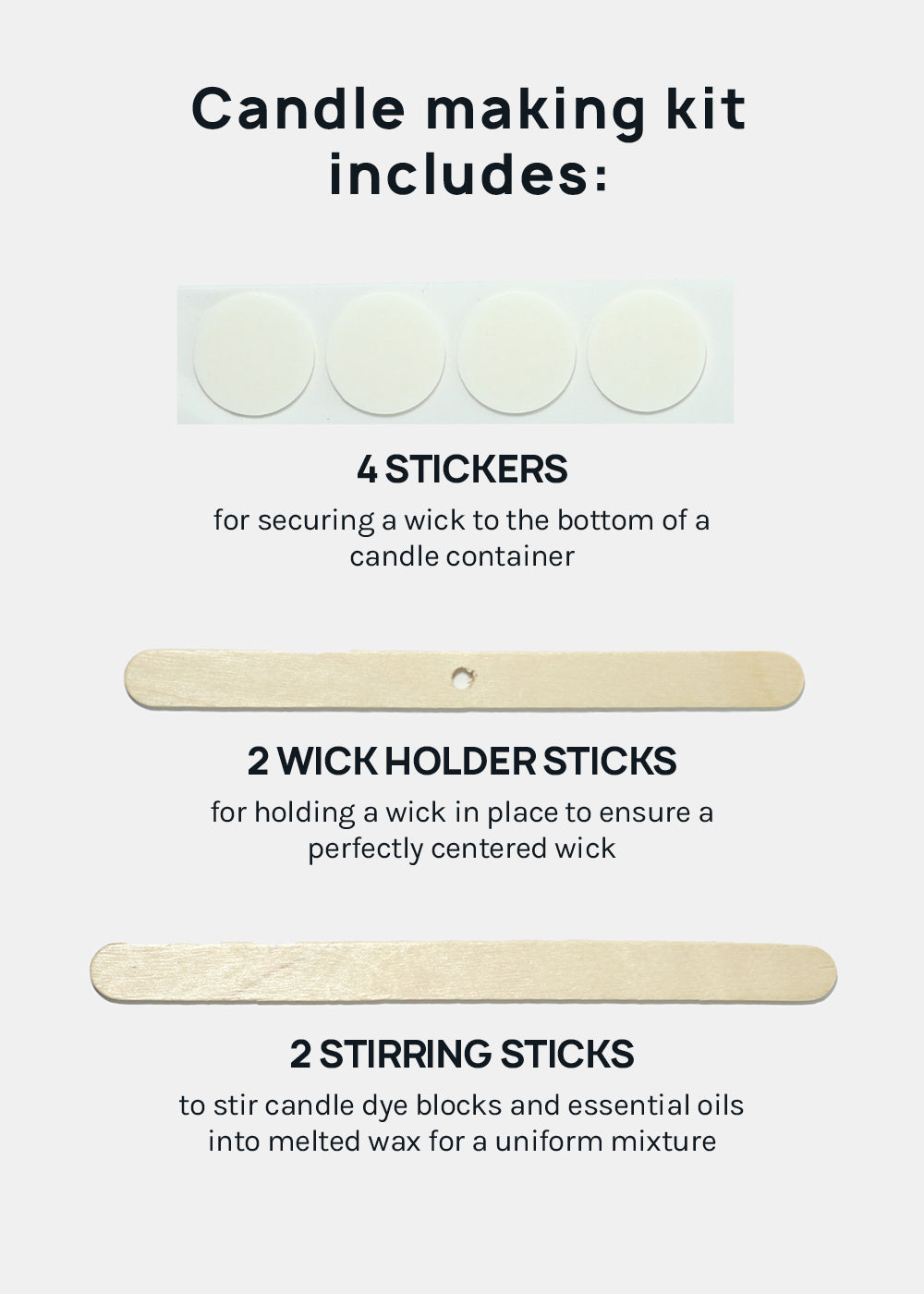 Candle DIY: Wick Holder, Stirring Sticks