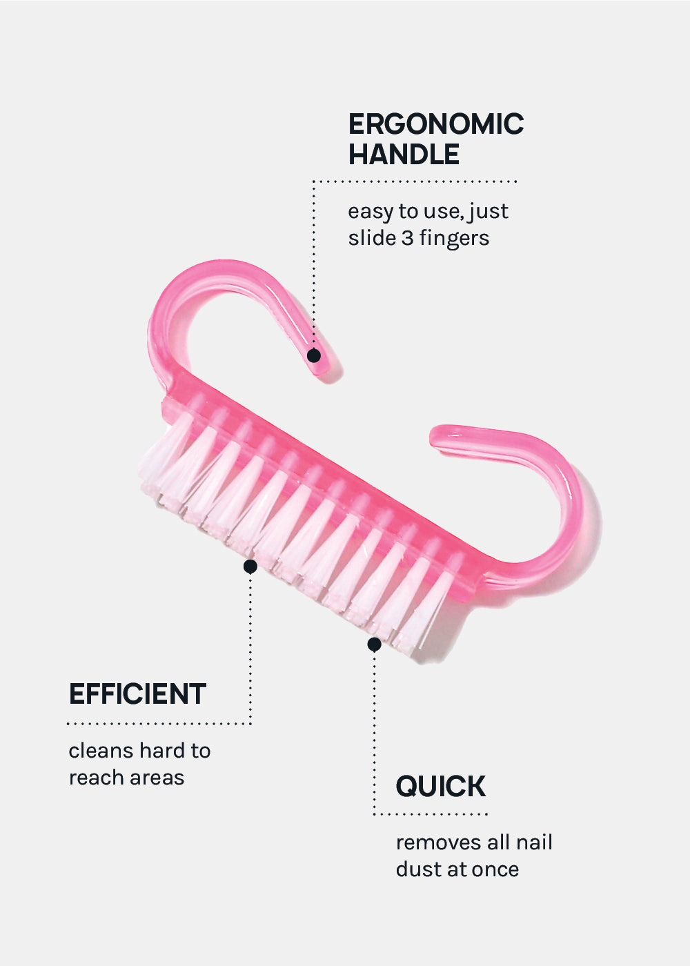 AOA Manicure Nail Cleaning Brush