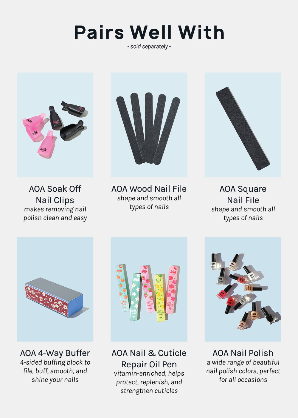 AOA Manicure Nail Cleaning Brush