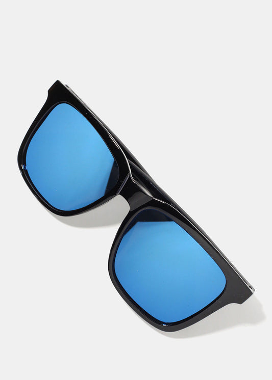 A+ Square Blue Reflective Shade