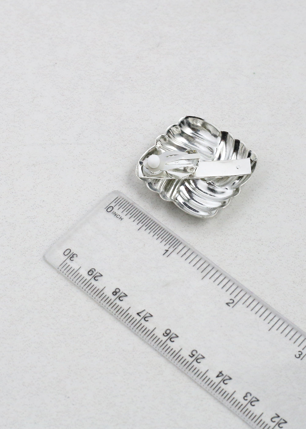 Vintage-Inspired Woven Square Button Earrings