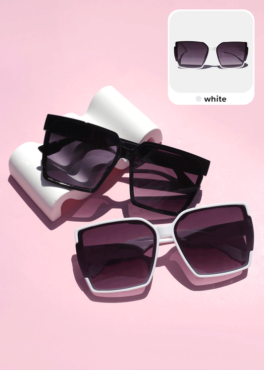 Oversized Chic Rectangular Glasses