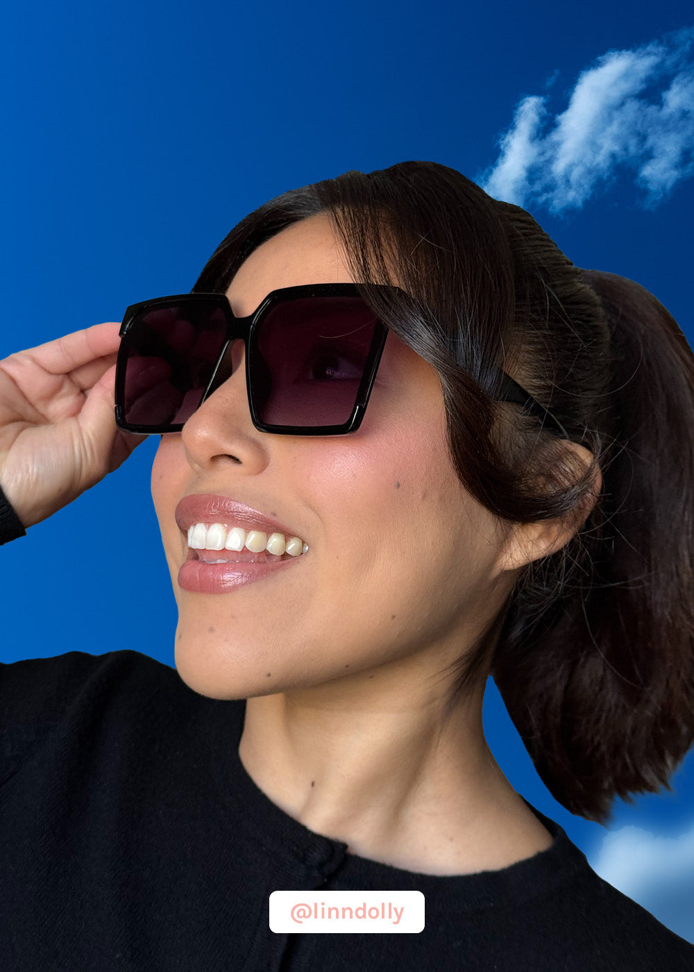 Oversized Chic Rectangular Glasses