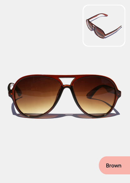 Stylish Double-Bridge Aviators