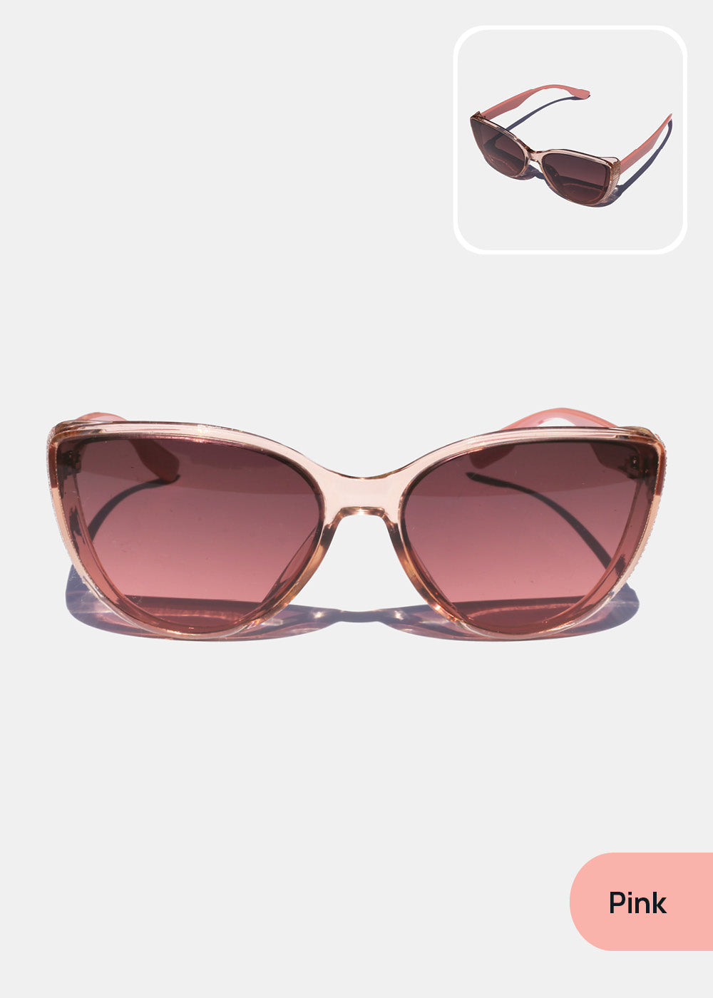 Semi-Transparent Cat-Eye Glasses