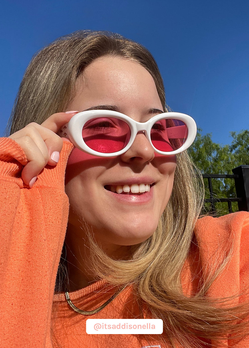 Fun Retro Oval Sunglasses