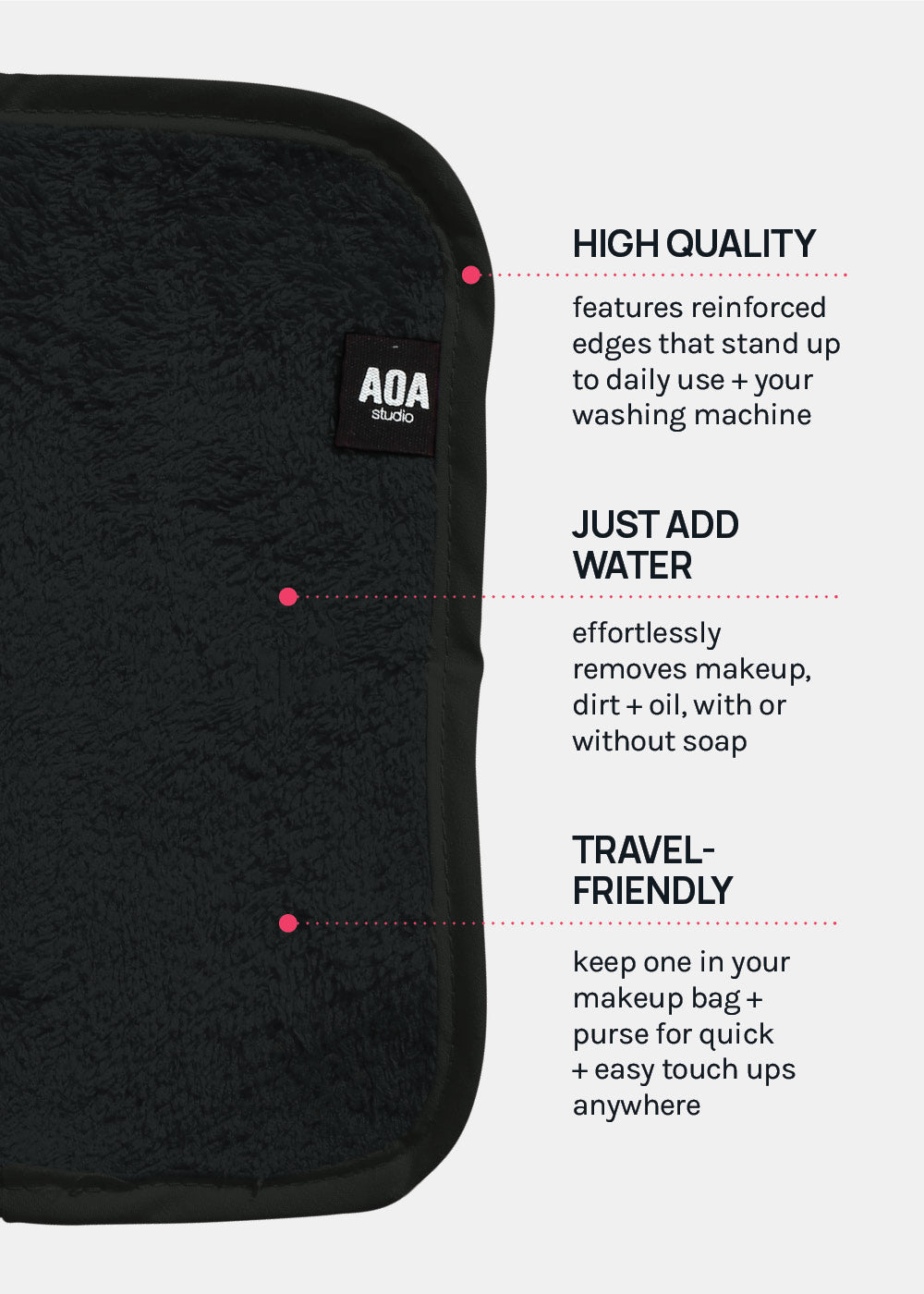 AOA Microfiber Washcloth Towel