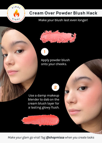 AOA Petal Pop Blush Duo Cream + Powder
