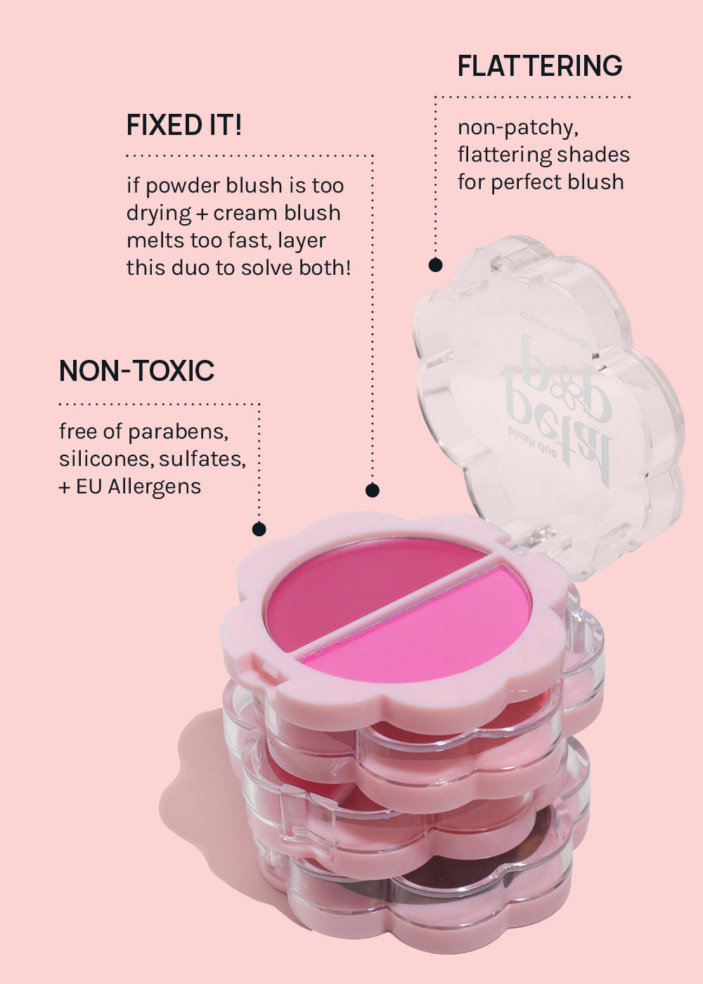 AOA Petal Pop Blush Duo Cream + Powder